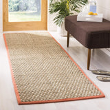 SAFAVIEH Area Rug 8x10 - Natural Fiber Collection - Large - Natural & Beige, Seagrass, Basketweave Pattern (NF114A)