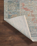 Loloi Magnolia Home by Joanna Gaines Millie Collection MIE-02 Sky/Gold 7'-10" x 10', .25" Pile Height, Area Rug