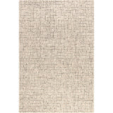 Rugs USA 8'6" x 11'6" Melrose Checked Wool Indoor Area Rug, Contemporary Farmhouse Cream for Living Room, Bedroom, Office, Entryway, Hallway