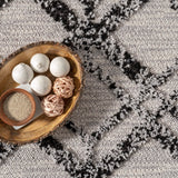 nuLOOM 8x11 Ansley Moroccan Tassel Area Rug, Light Grey, High-Low Textured Bohemian Design, Plush High Pile, Stain Resistant, For Bedroom, Living Room, Hallway, Entryway