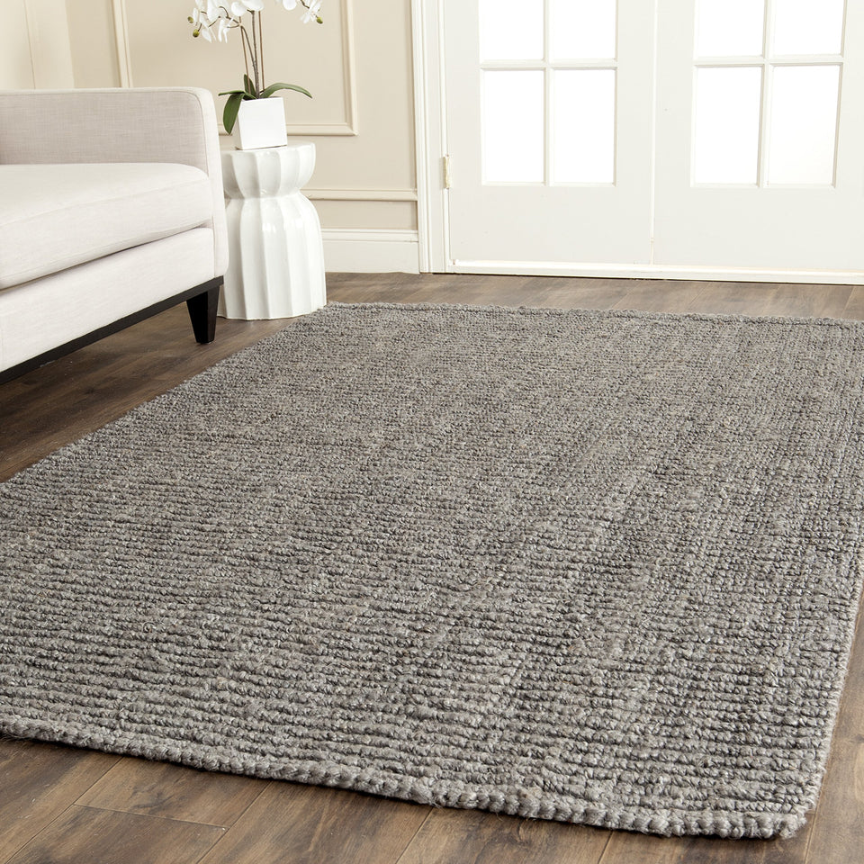 SAFAVIEH Area Rug 9x12 - Natural Fiber Collection - Large - Natural Brown, Handmade Jute, Farmhouse Style, Chunky Textured Thick Pile (NF447A)