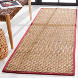 SAFAVIEH Area Rug 8x10 - Natural Fiber Collection - Large - Natural & Beige, Seagrass, Basketweave Pattern (NF114A)
