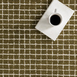 Rugs USA 8'6" x 11'6" Melrose Checked Wool Indoor Area Rug, Contemporary Farmhouse Cream for Living Room, Bedroom, Office, Entryway, Hallway