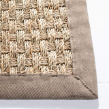 SAFAVIEH Area Rug 8x10 - Natural Fiber Collection - Large - Natural & Beige, Seagrass, Basketweave Pattern (NF114A)