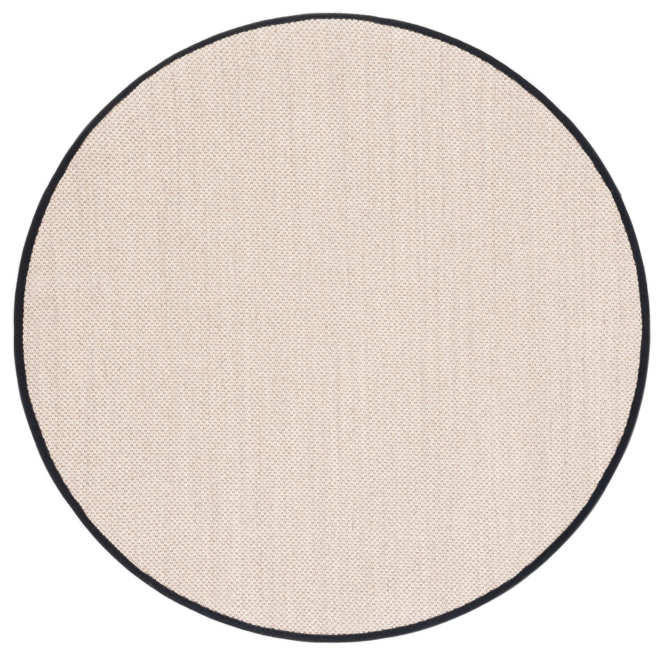 SAFAVIEH Area Rug 8x10 - Natural Fiber Collection - Large - Marble & Beige, Sisal, Woven Design with Border (NF143C)