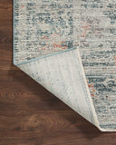 Loloi Magnolia Home by Joanna Gaines Millie Collection MIE-02 Sky/Gold 7'-10" x 10', .25" Pile Height, Area Rug