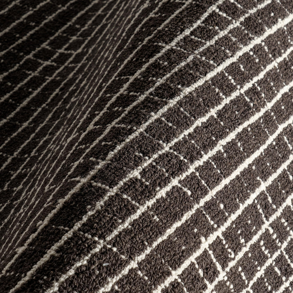 Rugs USA 8'6" x 11'6" Melrose Checked Wool Indoor Area Rug, Contemporary Farmhouse Cream for Living Room, Bedroom, Office, Entryway, Hallway