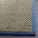 SAFAVIEH Area Rug 8x10 - Natural Fiber Collection - Large - Natural & Beige, Seagrass, Basketweave Pattern (NF114A)