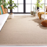 SAFAVIEH Area Rug 8x10 - Natural Fiber Collection - Large - Marble & Beige, Sisal, Woven Design with Border (NF143C)