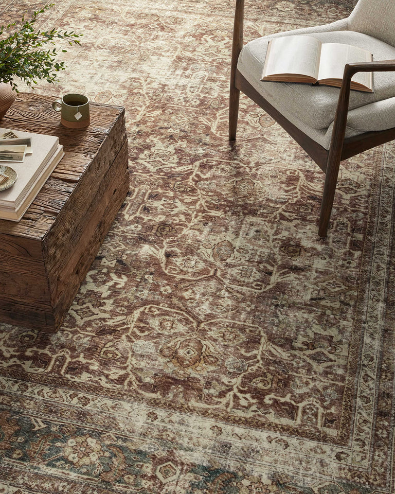 Loloi Magnolia Home by Joanna Gaines Sinclair Collection SIN-01 Pebble/Taupe 8'-6" x 11'-6", .25" Pile Height, Machine Washable, Area Rug