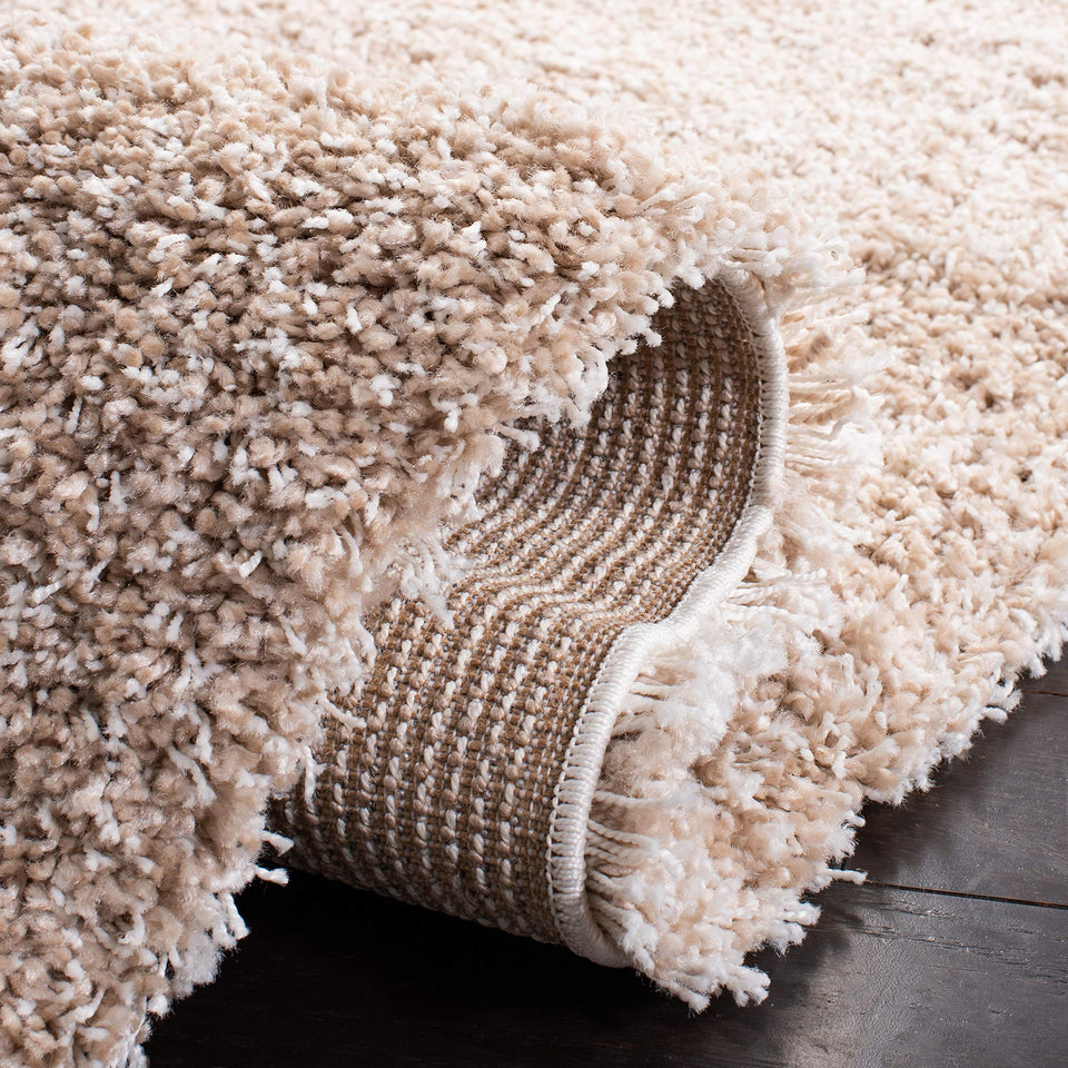 SAFAVIEH Area Rug 8x10 - California Shag Collection - Large - Beige, Non-Shedding & Easy Cleaning, Ultra Plush Thick Pile, Ideal for Living Room, Bedroom, Dining Space (SG151-1313)