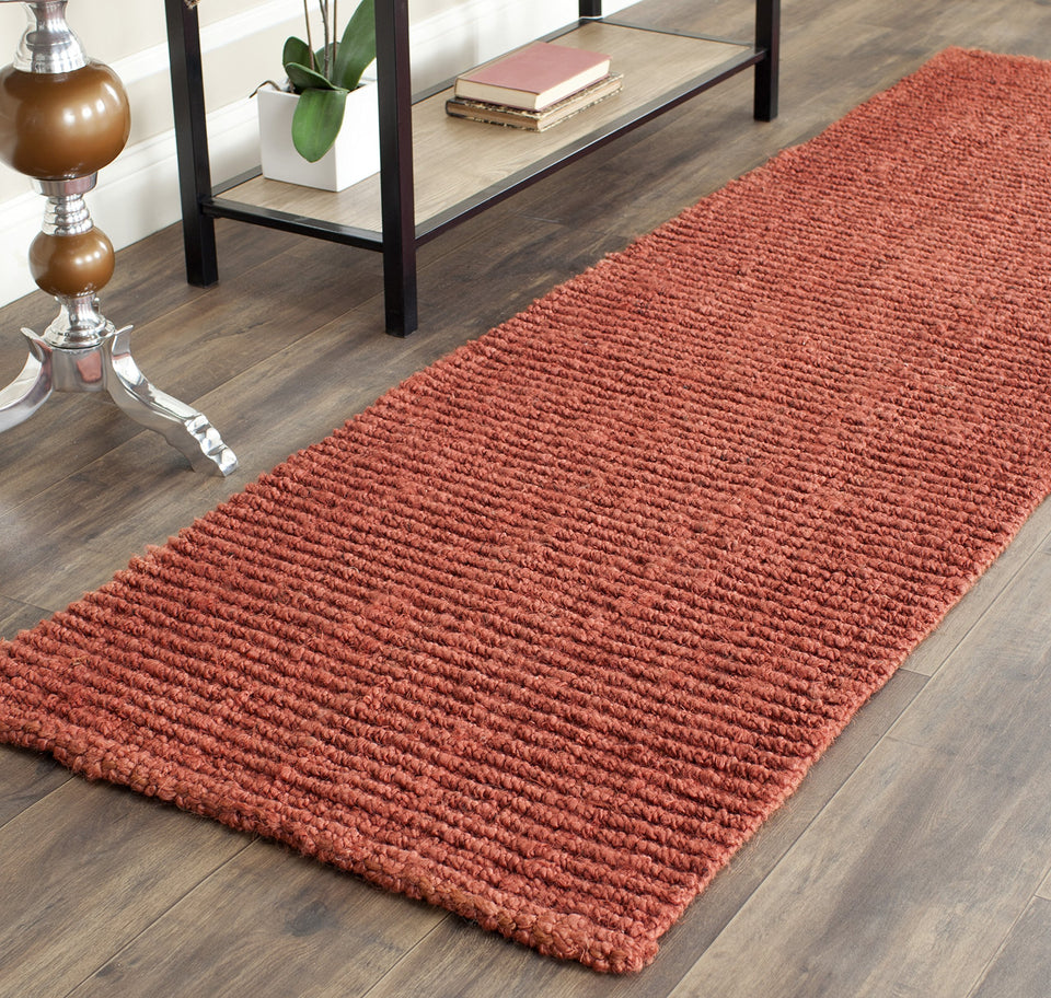SAFAVIEH Area Rug 9x12 - Natural Fiber Collection - Large - Natural Brown, Handmade Jute, Farmhouse Style, Chunky Textured Thick Pile (NF447A)