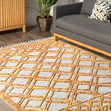 nuLOOM 8x11 Ansley Moroccan Tassel Area Rug, Light Grey, High-Low Textured Bohemian Design, Plush High Pile, Stain Resistant, For Bedroom, Living Room, Hallway, Entryway