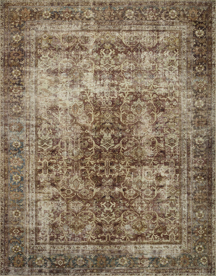 Loloi Magnolia Home by Joanna Gaines Sinclair Collection SIN-01 Pebble/Taupe 8'-6" x 11'-6", .25" Pile Height, Machine Washable, Area Rug