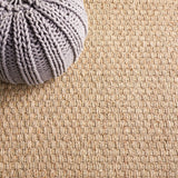 SAFAVIEH Area Rug 8x10 - Natural Fiber Collection - Large - Natural & Beige, Seagrass, Basketweave Pattern (NF114A)