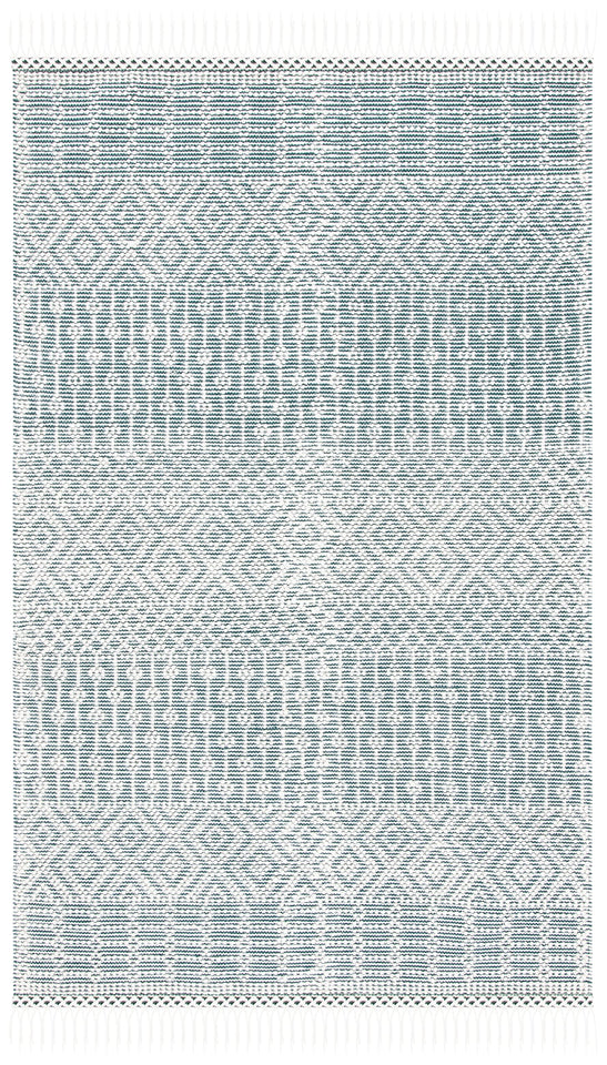 SAFAVIEH Area Rug 8x10 - Natura Collection - Large - Ivory, Handmade Wool, Moroccan Boho Fringe Design, Ideal for Living Room, Bedroom, Dining Space (NAT852B)