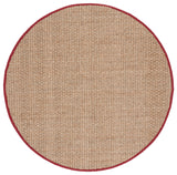 SAFAVIEH Area Rug 8x10 - Natural Fiber Collection - Large - Natural & Beige, Seagrass, Basketweave Pattern (NF114A)