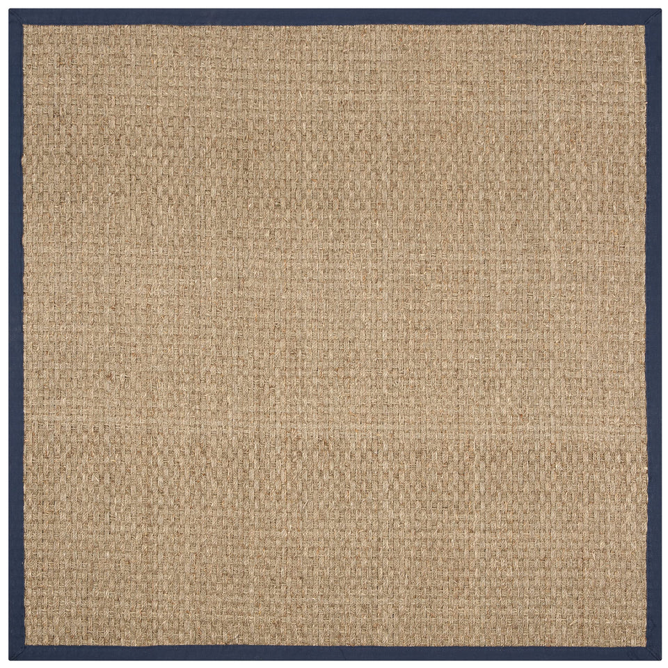 SAFAVIEH Area Rug 8x10 - Natural Fiber Collection - Large - Natural & Beige, Seagrass, Basketweave Pattern (NF114A)