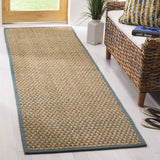 SAFAVIEH Area Rug 8x10 - Natural Fiber Collection - Large - Natural & Beige, Seagrass, Basketweave Pattern (NF114A)