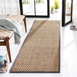 SAFAVIEH Area Rug 8x10 - Natural Fiber Collection - Large - Natural & Beige, Seagrass, Basketweave Pattern (NF114A)