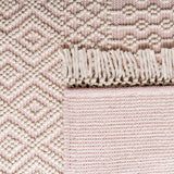 SAFAVIEH Area Rug 8x10 - Natura Collection - Large - Ivory, Handmade Wool, Moroccan Boho Fringe Design, Ideal for Living Room, Bedroom, Dining Space (NAT852B)