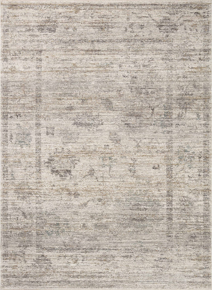 Loloi Magnolia Home by Joanna Gaines Millie Collection MIE-02 Sky/Gold 7'-10" x 10', .25" Pile Height, Area Rug