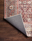 Loloi Layla Collection LAY-03 Olive/Charcoal 9'-0" x 12'-0" .13" Thick Area Rug, Soft, Durable, Vintage Inspired, Distressed, Low Pile, Non-Shedding, Easy Clean, Printed, Living Room Rug