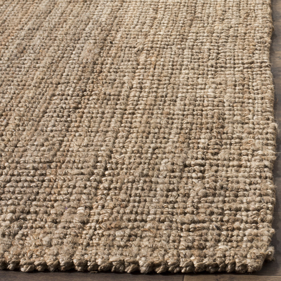 SAFAVIEH Area Rug 9x12 - Natural Fiber Collection - Large - Natural Brown, Handmade Jute, Farmhouse Style, Chunky Textured Thick Pile (NF447A)