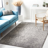 SAFAVIEH Evoke Collection Area Rug - 9' x 12', Ivory & Taupe, Oriental Distressed Design, Non-Shedding & Easy Care, Ideal for High Traffic Areas in Living Room, Bedroom (EVK256E)