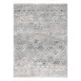 nuLOOM 8x11 Ansley Moroccan Tassel Area Rug, Light Grey, High-Low Textured Bohemian Design, Plush High Pile, Stain Resistant, For Bedroom, Living Room, Hallway, Entryway