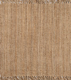 JONATHAN Y Handwoven Jute Fringe Natural Indoor Area Rug, 8x10, Pata, Bohemian, Rustic, Cottage, Easy-Cleaning for Living Room, Bedroom, Kitchen, Non-Shedding (NRF103A-8)