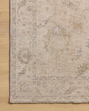 Loloi Chris Loves Julia Louisa Collection LOI-03 Taupe/Ivory 7'-10" x 10', .38" Pile Height, Area Rug