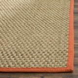 SAFAVIEH Area Rug 8x10 - Natural Fiber Collection - Large - Natural & Beige, Seagrass, Basketweave Pattern (NF114A)