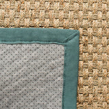SAFAVIEH Area Rug 8x10 - Natural Fiber Collection - Large - Natural & Beige, Seagrass, Basketweave Pattern (NF114A)