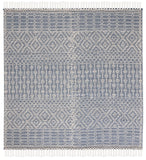 SAFAVIEH Area Rug 8x10 - Natura Collection - Large - Ivory, Handmade Wool, Moroccan Boho Fringe Design, Ideal for Living Room, Bedroom, Dining Space (NAT852B)