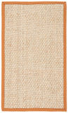 SAFAVIEH Area Rug 8x10 - Natural Fiber Collection - Large - Natural & Beige, Seagrass, Basketweave Pattern (NF114A)