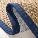 SAFAVIEH Area Rug 8x10 - Natural Fiber Collection - Large - Natural & Beige, Seagrass, Basketweave Pattern (NF114A)