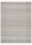 SAFAVIEH Area Rug 8x10 - Natura Collection - Large - Ivory, Handmade Wool, Moroccan Boho Fringe Design, Ideal for Living Room, Bedroom, Dining Space (NAT852B)