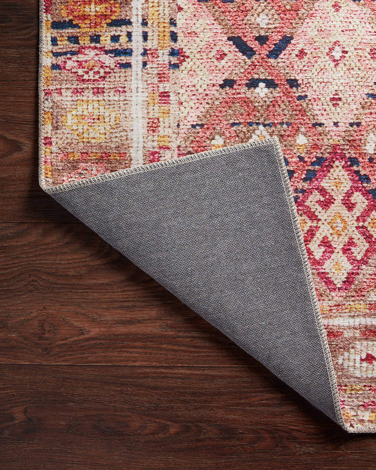 Loloi Layla Collection LAY-03 Olive/Charcoal 9'-0" x 12'-0" .13" Thick Area Rug, Soft, Durable, Vintage Inspired, Distressed, Low Pile, Non-Shedding, Easy Clean, Printed, Living Room Rug