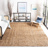 SAFAVIEH Area Rug 9x12 - Natural Fiber Collection - Large - Natural Brown, Handmade Jute, Farmhouse Style, Chunky Textured Thick Pile (NF447A)
