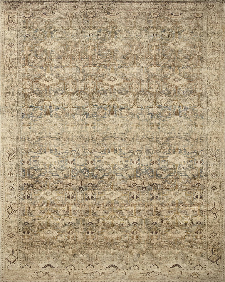 Loloi Margot Collection MAT-01 Antique/Sage 8'-6" x 11'-6" Area Rug, No-Shed Easy Clean Large Patterned Area Rug for Living Room, Bedroom, Dining Area