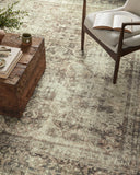 Loloi Magnolia Home by Joanna Gaines Sinclair Collection SIN-01 Pebble/Taupe 8'-6" x 11'-6", .25" Pile Height, Machine Washable, Area Rug