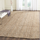 SAFAVIEH Area Rug 9x12 - Natural Fiber Collection - Large - Natural Brown, Handmade Jute, Farmhouse Style, Chunky Textured Thick Pile (NF447A)