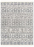 SAFAVIEH Area Rug 8x10 - Natura Collection - Large - Ivory, Handmade Wool, Moroccan Boho Fringe Design, Ideal for Living Room, Bedroom, Dining Space (NAT852B)