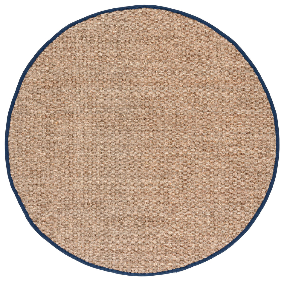 SAFAVIEH Area Rug 8x10 - Natural Fiber Collection - Large - Natural & Beige, Seagrass, Basketweave Pattern (NF114A)