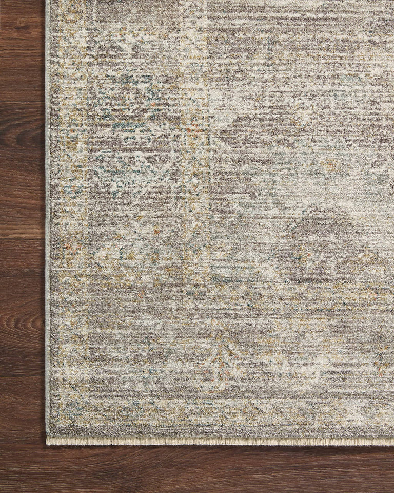 Loloi Magnolia Home by Joanna Gaines Millie Collection MIE-02 Sky/Gold 7'-10" x 10', .25" Pile Height, Area Rug