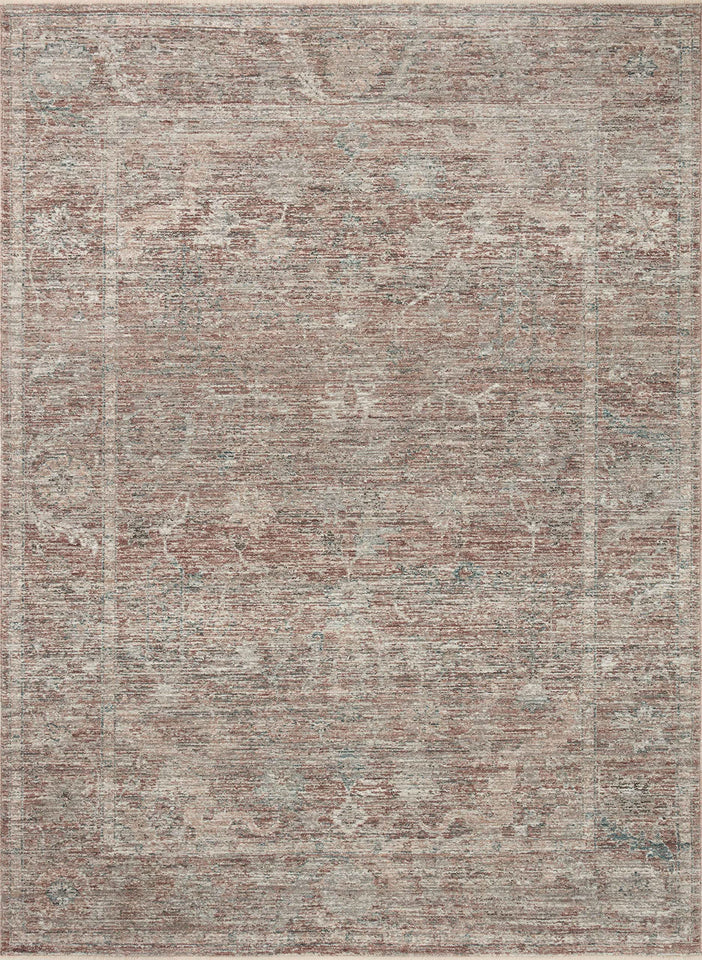 Loloi Magnolia Home by Joanna Gaines Millie Collection MIE-02 Sky/Gold 7'-10" x 10', .25" Pile Height, Area Rug