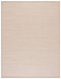 SAFAVIEH Area Rug 8x10 - Natural Fiber Collection - Large - Marble & Beige, Sisal, Woven Design with Border (NF143C)