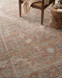 Loloi Magnolia Home by Joanna Gaines Millie Collection MIE-02 Sky/Gold 7'-10" x 10', .25" Pile Height, Area Rug