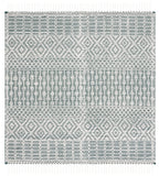 SAFAVIEH Area Rug 8x10 - Natura Collection - Large - Ivory, Handmade Wool, Moroccan Boho Fringe Design, Ideal for Living Room, Bedroom, Dining Space (NAT852B)